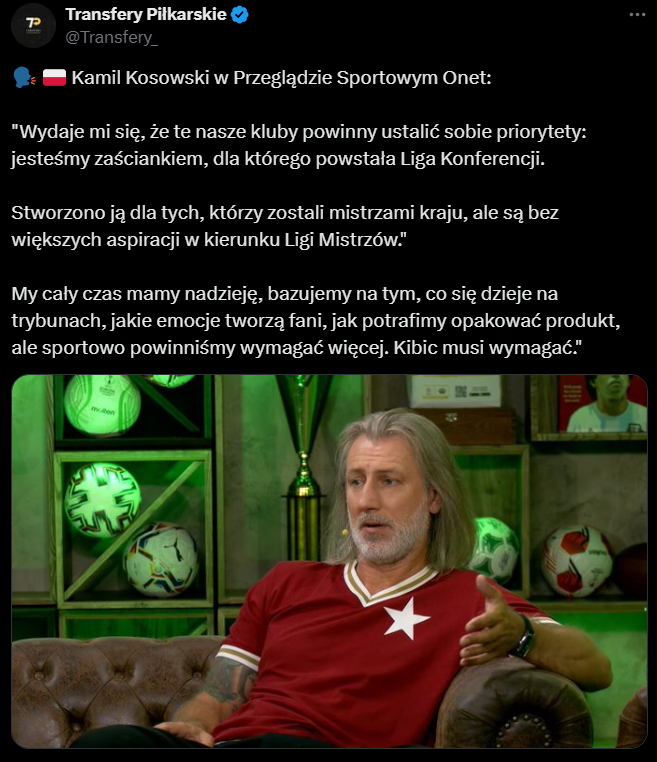 Kamil Kosowski OSTRO o polskich klubach: ''JESTEŚMY ZAŚCIANKIEM''